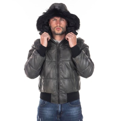 Boston – Graue Daunenjacke...